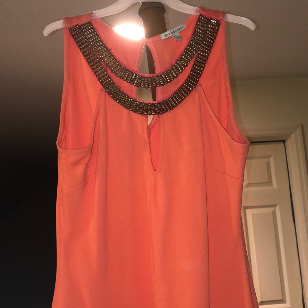 Orange Charlotte Russe formal dress